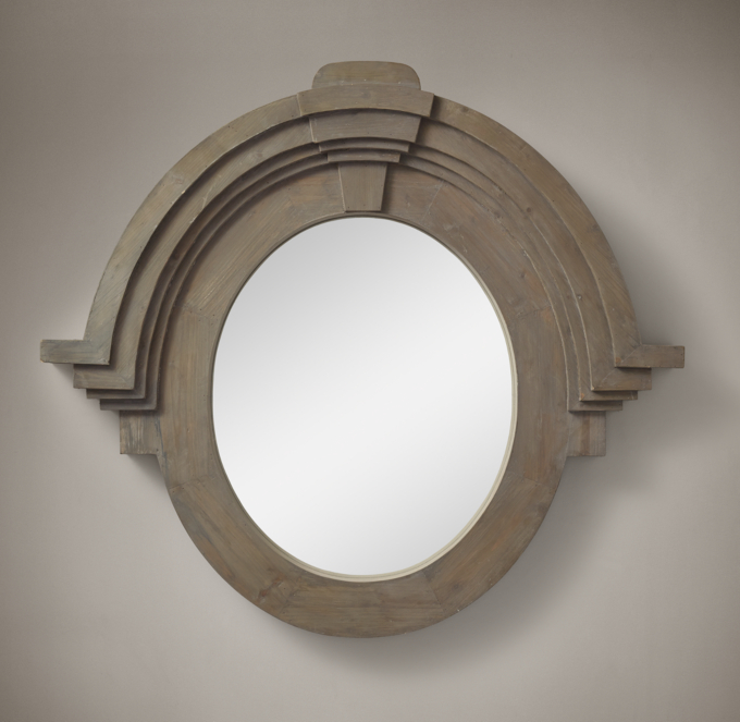 Salvaged Mansard Mirror