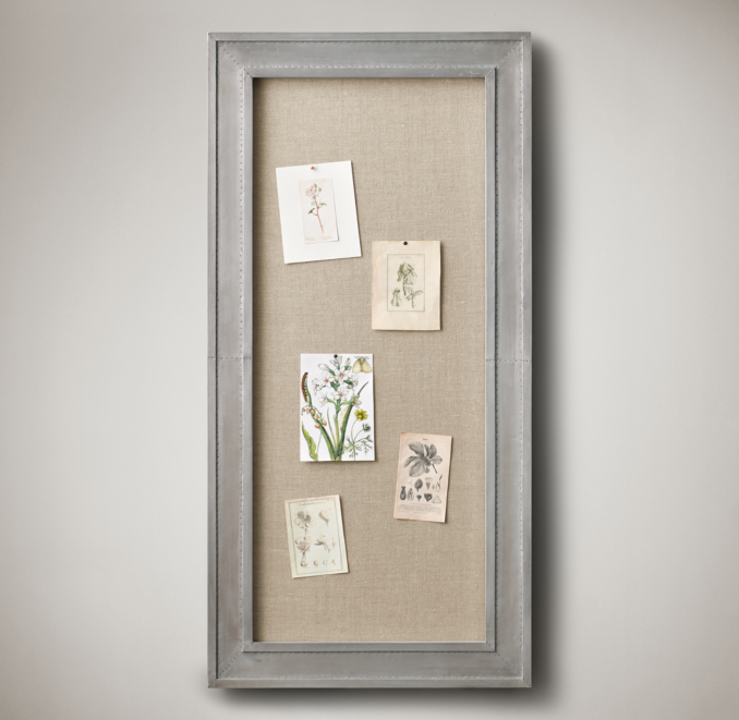 Banded Zinc Pinboard Medium | RH