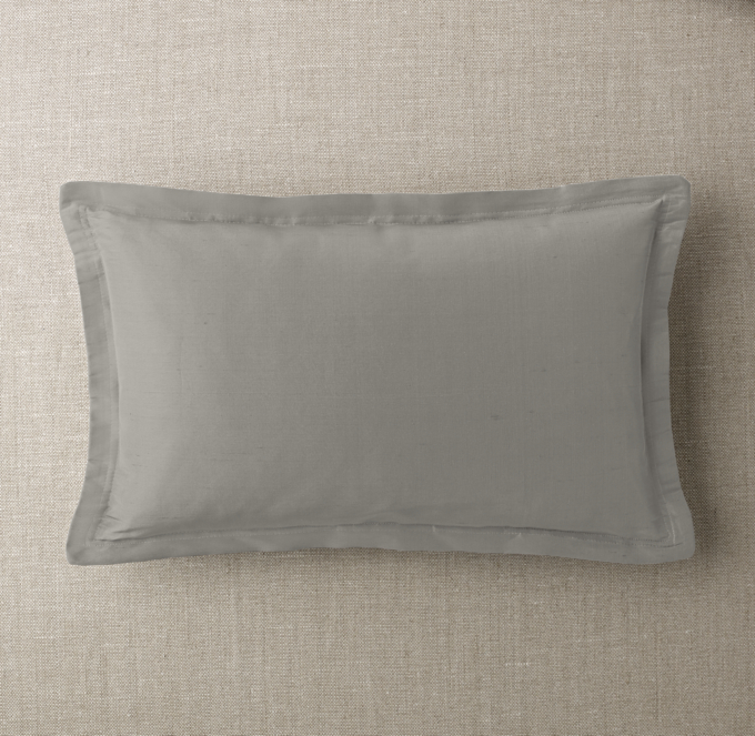 Sherwood Leather Flange Pillow Cover - Lumbar