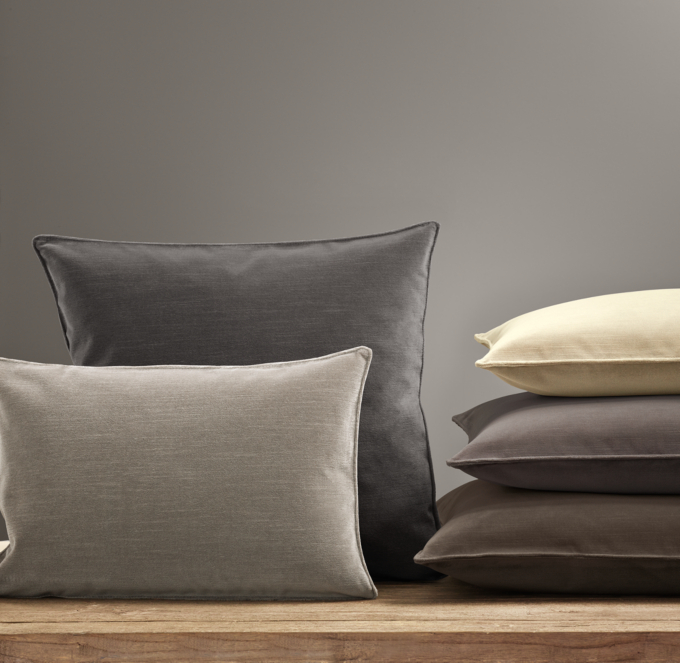 Restoration hardware velvet pillows sale