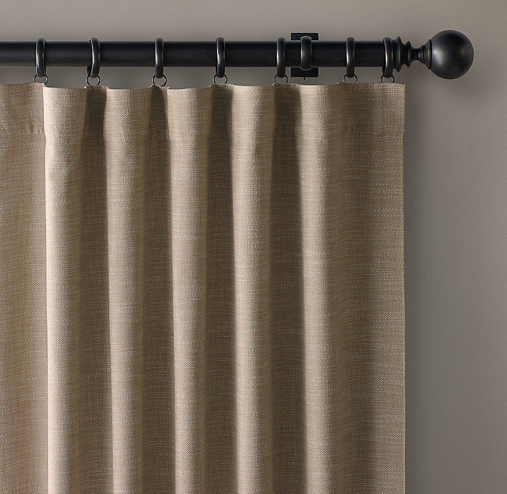 Hanging Rod Pocket Curtains With Rings Large Rod Pocket Curtains