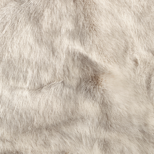 Cream faux fur rug