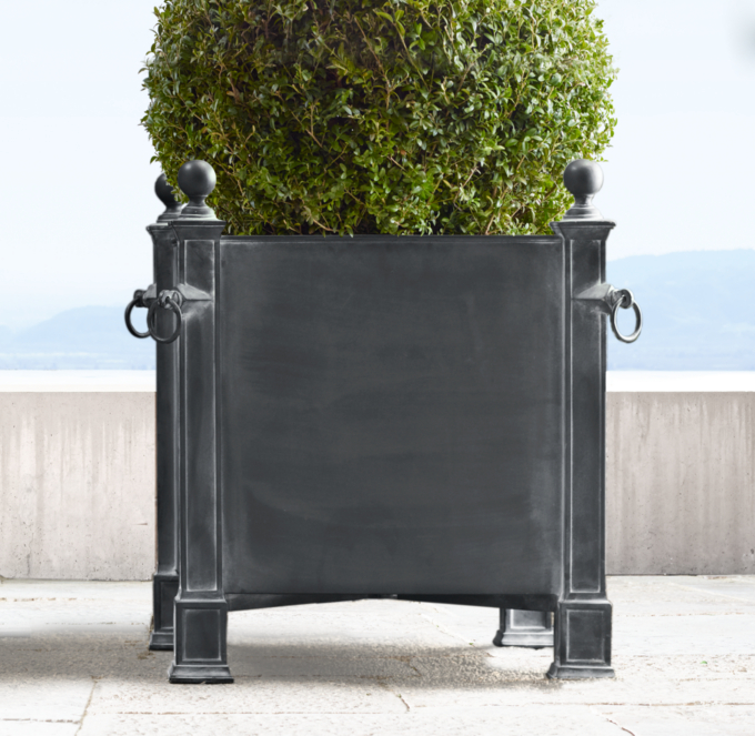 versailles weathered zinc planters