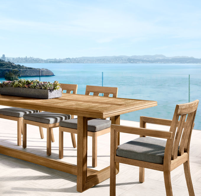Restoration hardware outdoor dining set discount
