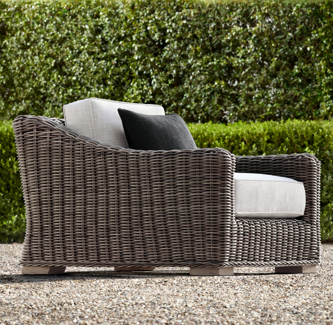 Shown in Terra. Cushions shown in Dove Perennials&#174; Performance Textured Linen Weave.