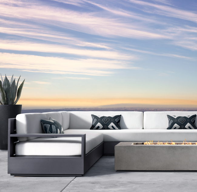 Topanga Rectangular Fire Table
