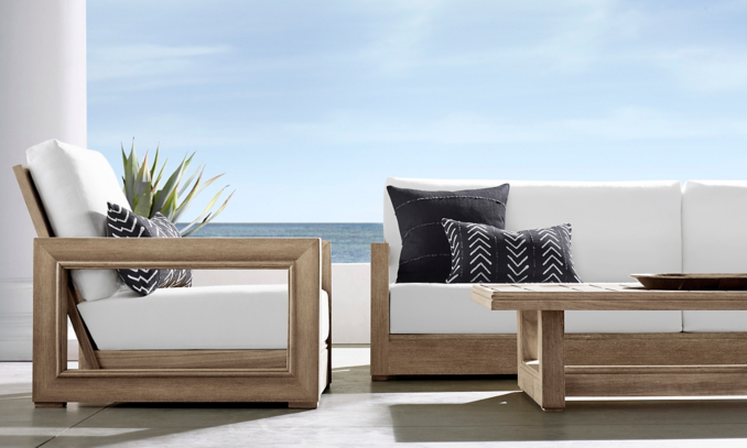 shop Costa Weathered Teak Low Seating