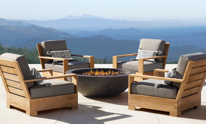 shop Belvedere Natural Teak Low Seating