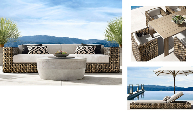 shop Clodagh Bronze Dining & Chaise