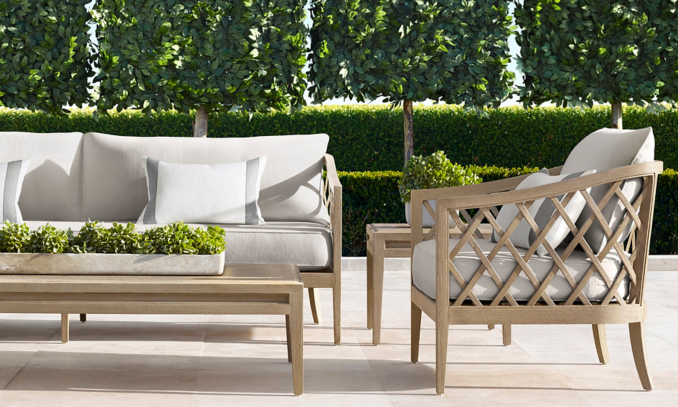 shop Greystone Weathered Teak Low Seating