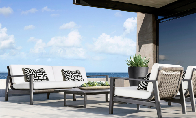 shop Mesa Slate Metal Low Seating