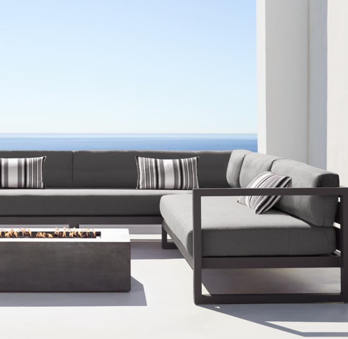 Aegean Aluminum Classic Customizable Sectional