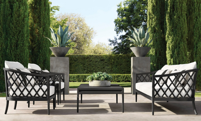 shop Greystone Graphite Metal Low Seating