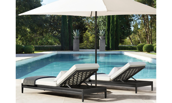 shop Greystone Iron Chaise