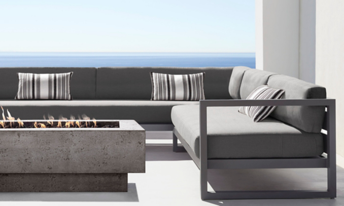 shop Aegean Slate Sectional and Bar