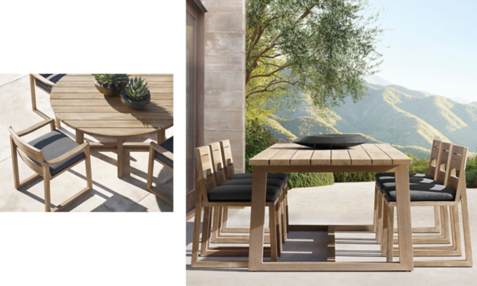 shop Sebastian Weathered Teak Dining