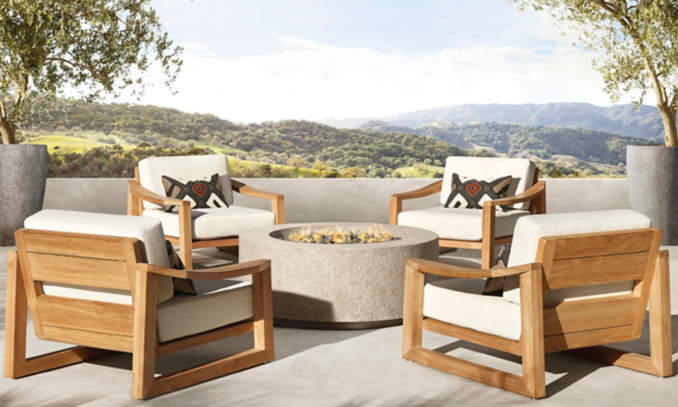 shop Sebastian Natural Teak Low Seating