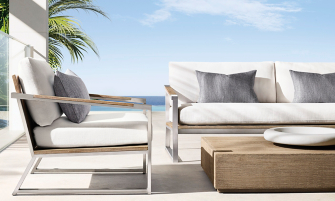 shop Napar Metal and Wood Low Seating