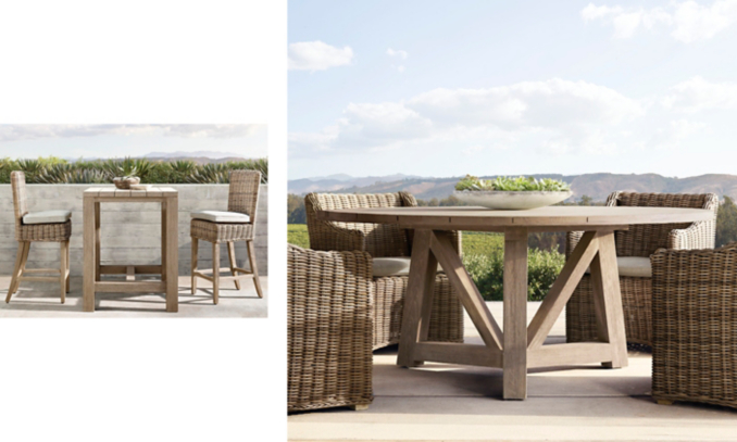 shop Provence Grey Single Chaise & Bar