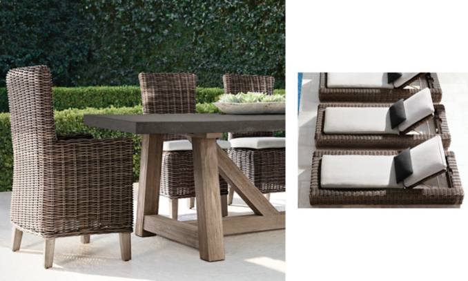 shop Provence Terra Rect Dining & Chaise