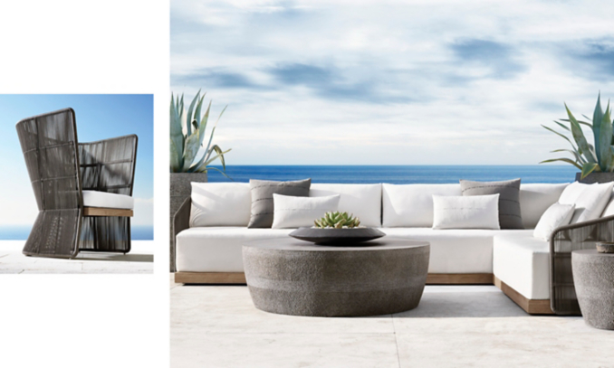 shop Havana Graphite Sectional & Statement Chair