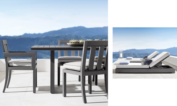 shop Costa Metal Sectional & Chaise