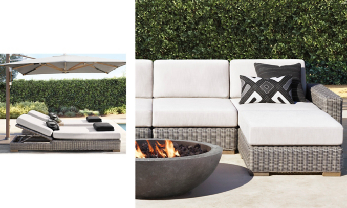 shop Biarittz Stone Sectional and Chasie