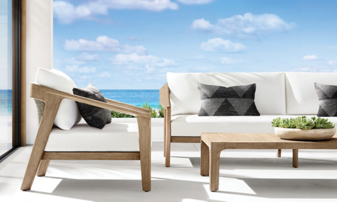 shop Isla Weathered Teak Low Seating