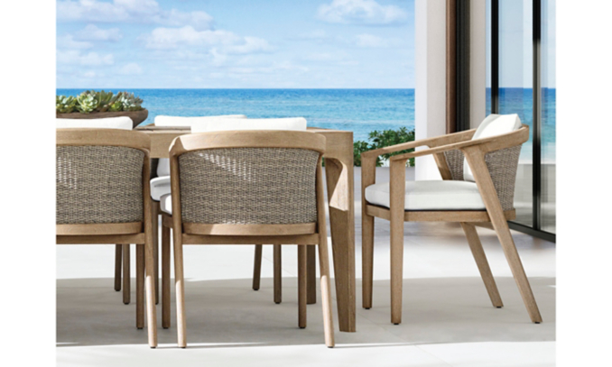 shop Isla Weathered Teak Dining