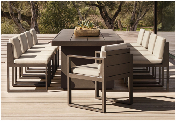Restoration hardware outdoor dining set discount