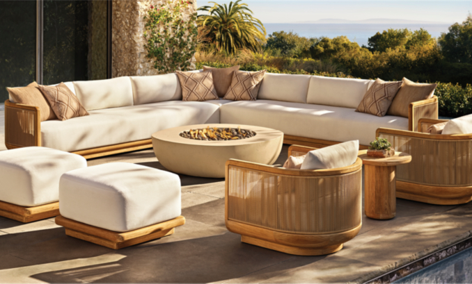 Brera Teak Lounge Chair | RH