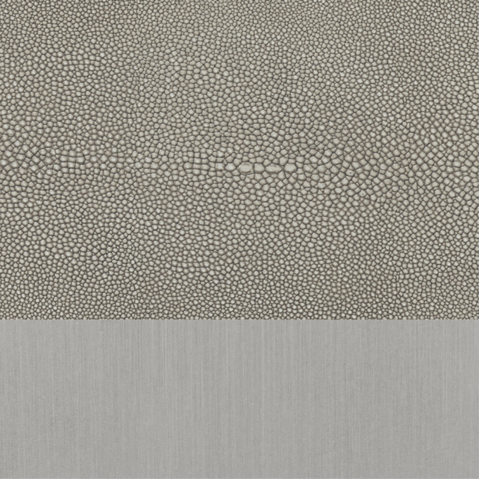 Fog Shagreen/ Brushed Stainless Steel 