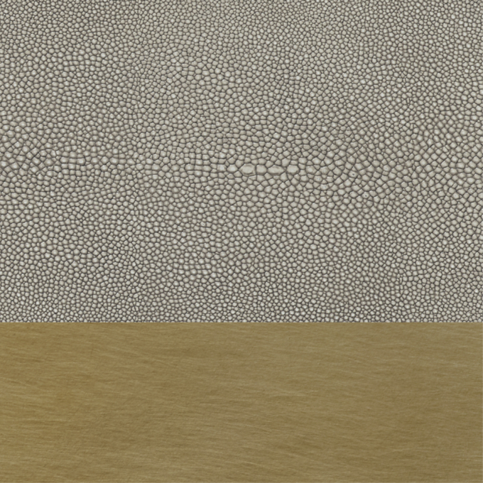Fog Shagreen/ Solid Burnished Brass 
