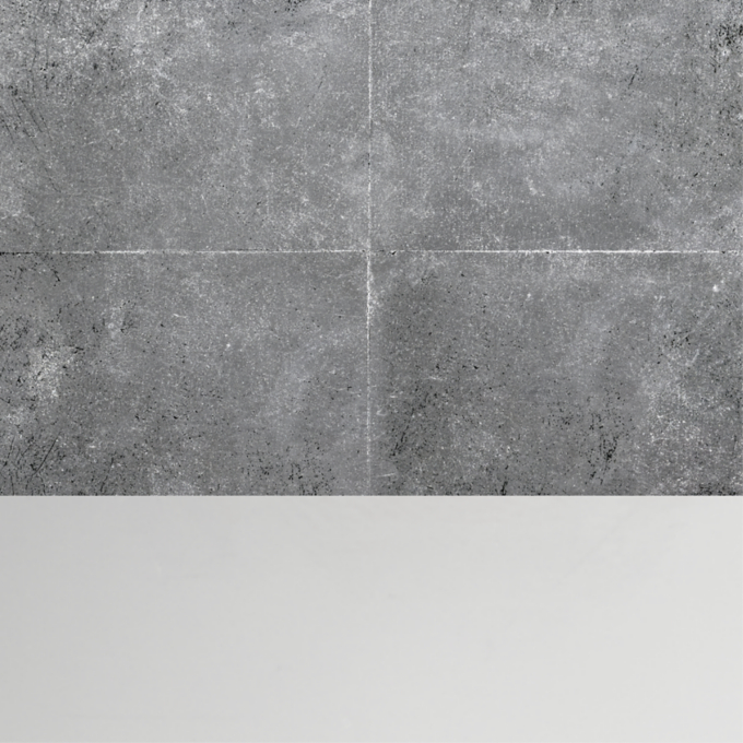 Silver Églomisé/Polished Stainless Steel 