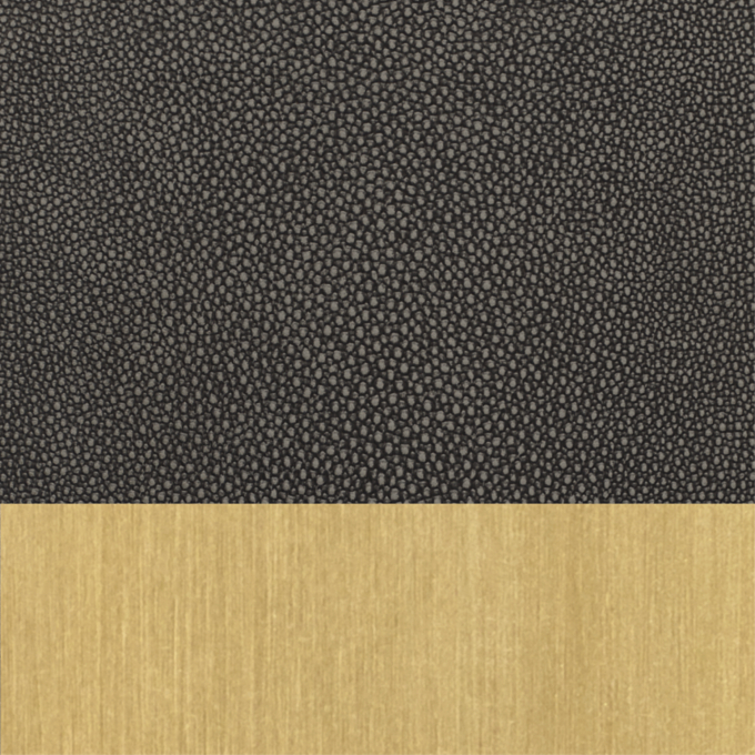 Smoke Shagreen/ Burnished Brass 