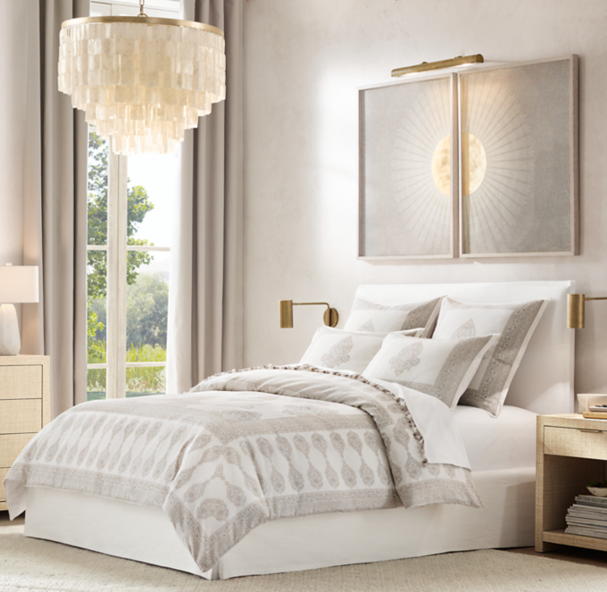 Restoration hardware white bed discount
