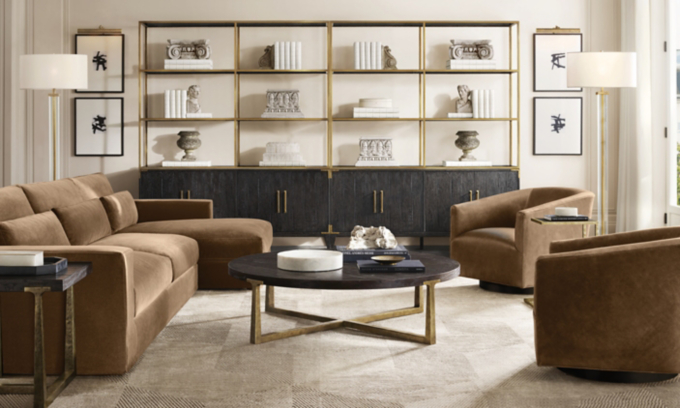 T Brace Round Coffee Table RH