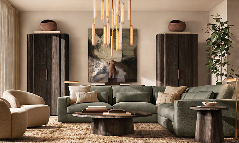 Kyoto Round Side Table | RH Kyoto Round Side Table | RH