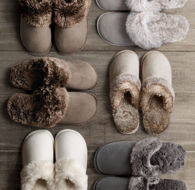 grave Alaska knus Luxe Faux Fur Slippers