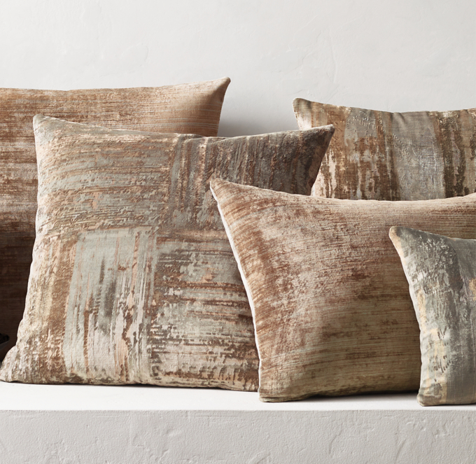 Velvet pillows 2025 restoration hardware