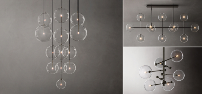 Glass Globe Mobile Chandelier Collection