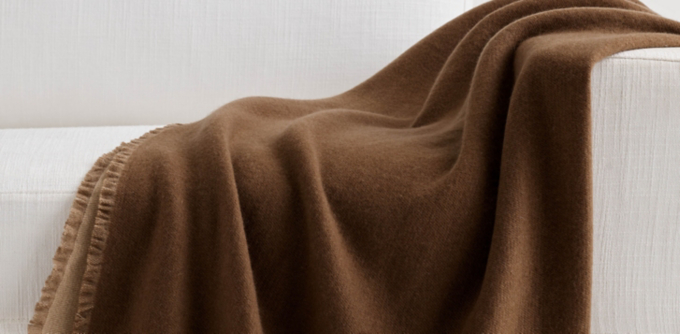 Cashmere Two-Tone Throw Collection