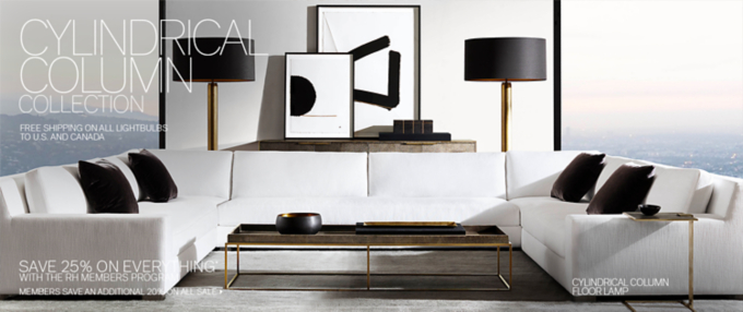 rh modern floor lamps