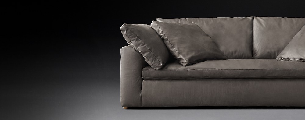 The Cloud Collection Rh Modern, Rh Cloud Leather Sofa
