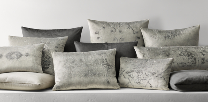 Collection d'oreillers Oushak en velours