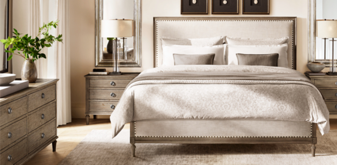 Restoration hardware bedroom set deals for sale