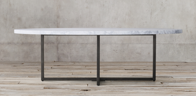 Restoration hardware marble deals table