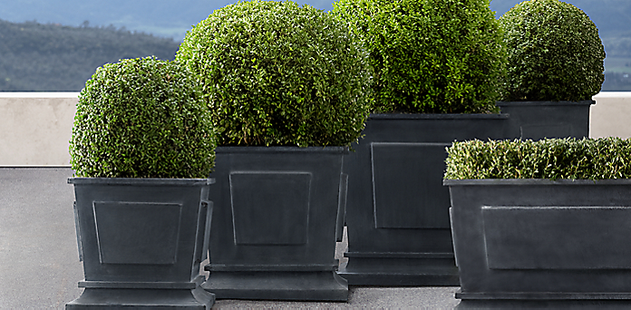 Planter Collections Rh, Oversized Outdoor Planters Canada