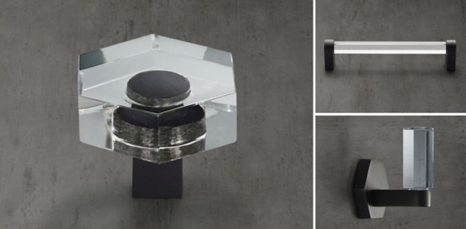 Lambeth Crystal Hexagonal Hardware Collection