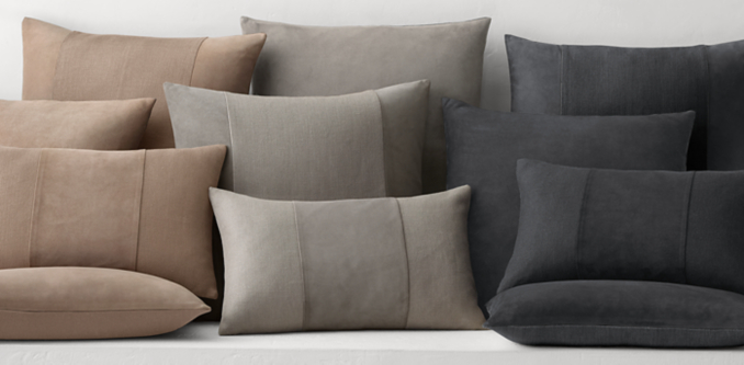 Suede & Linen Pillow Collection